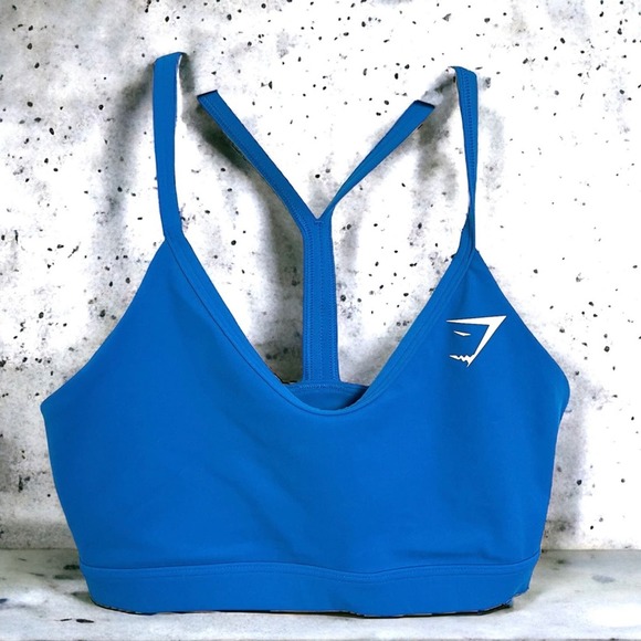 Gymshark Other - Gymshark Sports Bra V Neck Training Bright Blue XS Racerback